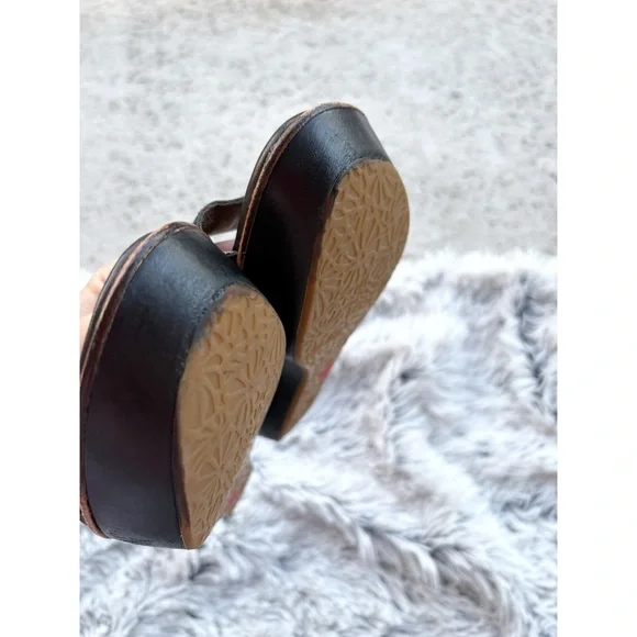 Camper‎ Damas Leather Wedge Sandals